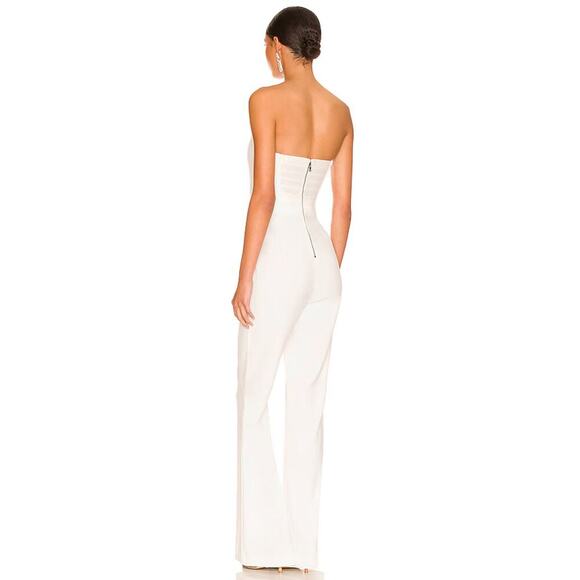 Alice + Olivia Lavera Jumpsuit in Off White - Picture 3 of 10